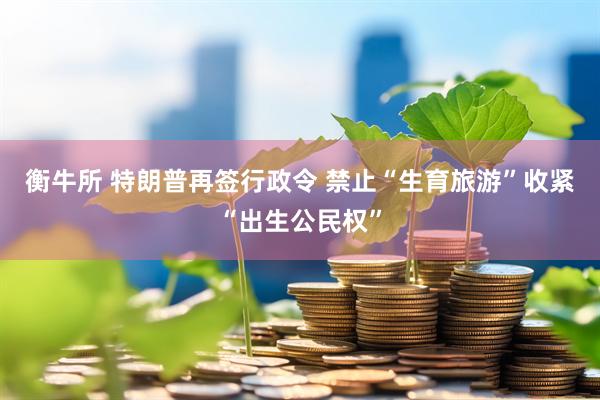 衡牛所 特朗普再签行政令 禁止“生育旅游”收紧“出生公民权”
