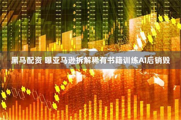 黑马配资 曝亚马逊拆解稀有书籍训练AI后销毁